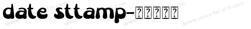 date sttamp字体转换